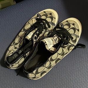 COACH Tennis Style Classic Sneakers Black size 7b